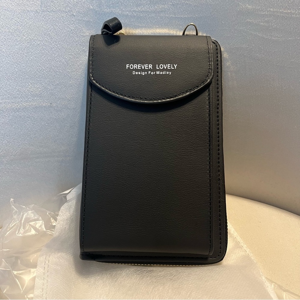 Black Mini Crossbody Smart Phone Holder Purse Bag Black NWT Wallet